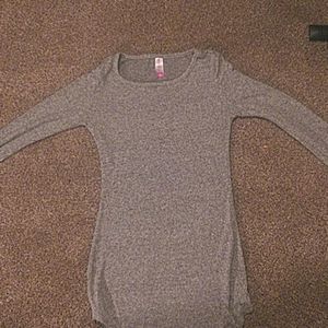 Soft long sweater or sweater dress